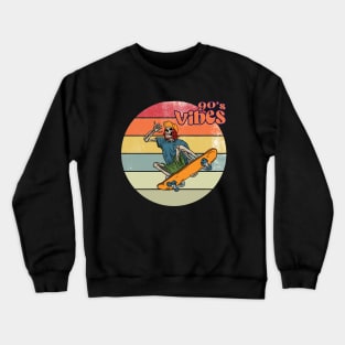 vintage skeleton skateboarding Crewneck Sweatshirt